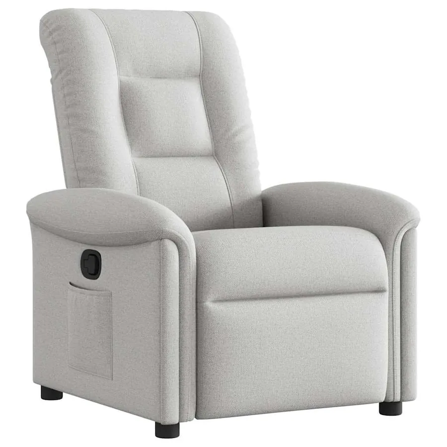 Fauteuil inclinable gris nuage tissu - 2