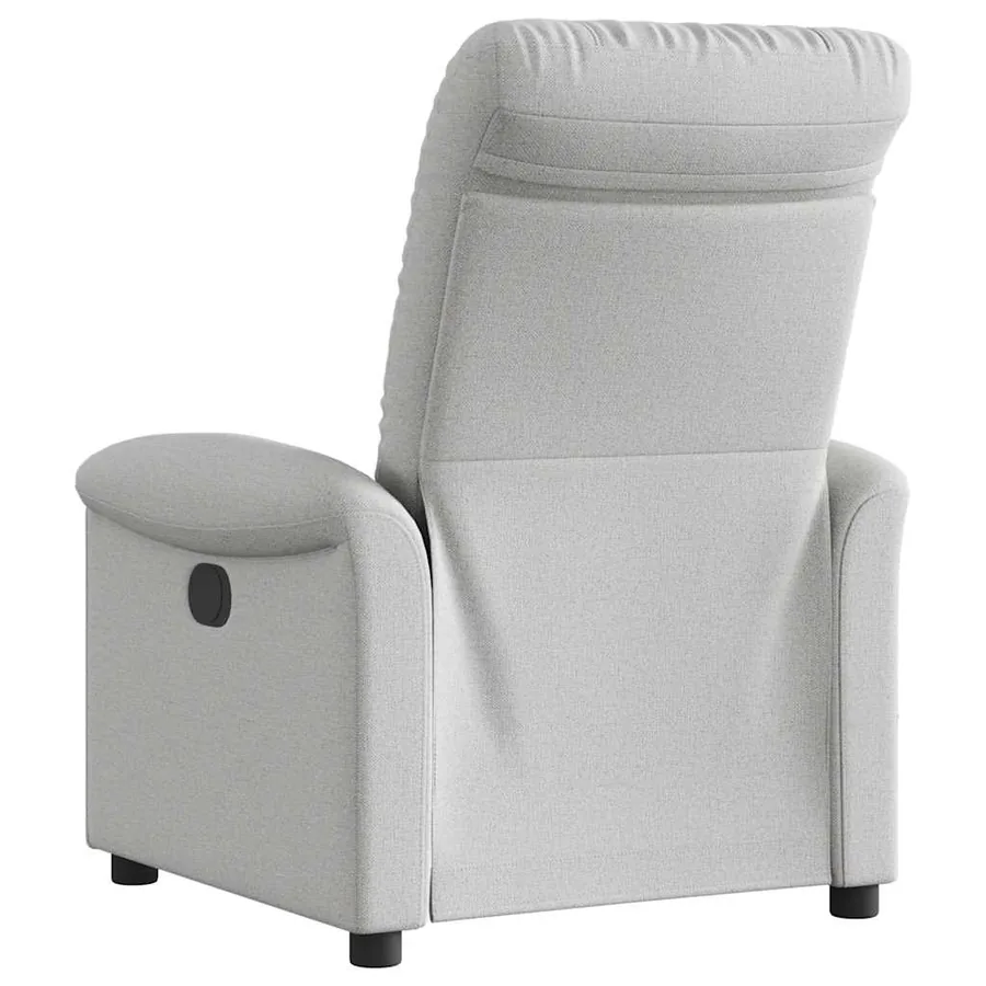 Fauteuil inclinable gris nuage tissu - 5