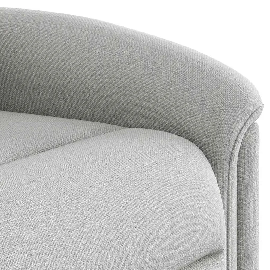 Fauteuil inclinable gris nuage tissu - 8