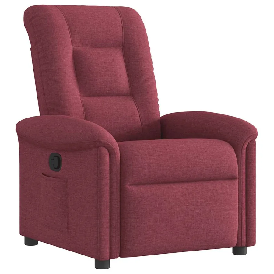 Fauteuil inclinable Rouge bordeaux Tissu - 2