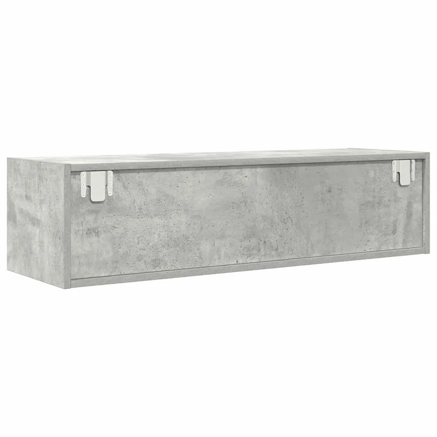 Meuble TV Gris béton 100 x 31 x 25,5 cm Bois d'ingénierie - 6