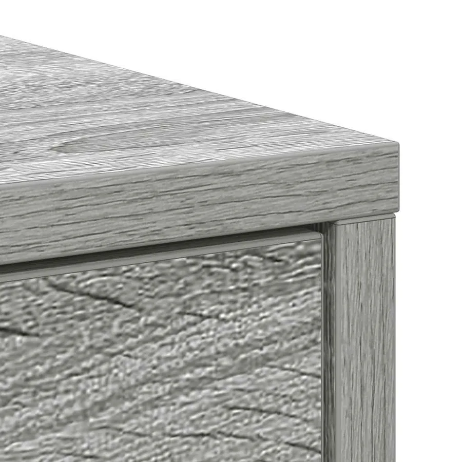 Buffet avec tiroirs et portes sonoma gris 70,5x34x74,5 cm - 9