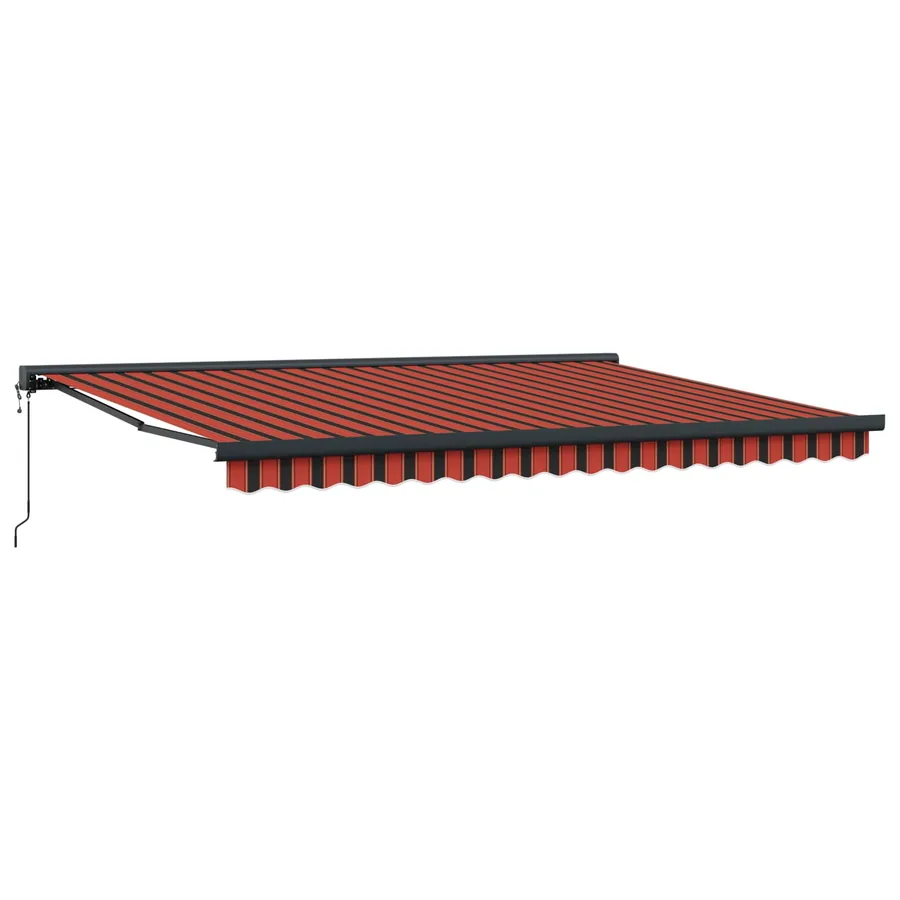 Auvent rétractable Orange et marron 450 x 300 x 165 cm - 2