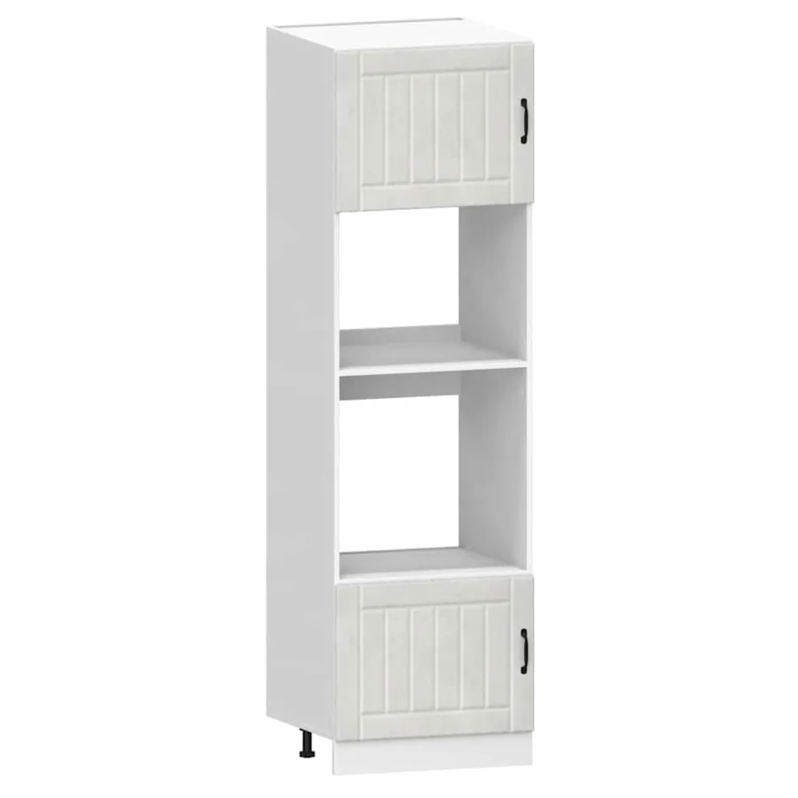 Ensemble de 7 meubles de cuisine "Lucca" en bois d'ingénierie gris béton - 5