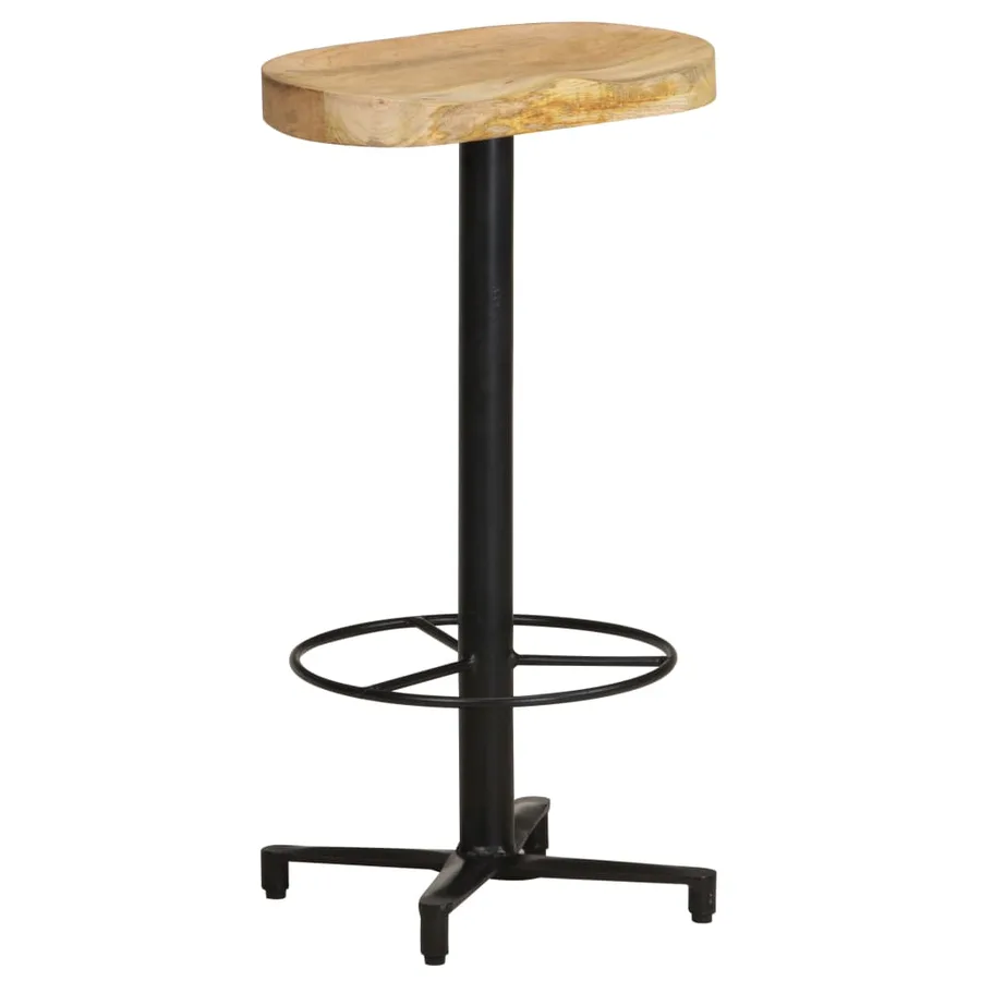Tabourets de bar lot de 2 76 cm bois de manguier massif - 8