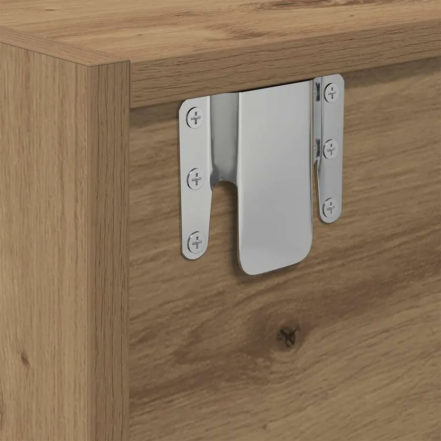 Meuble TV 100 x 31 x 25,5 cm chêne artisanal Bois d'ingénierie - 8