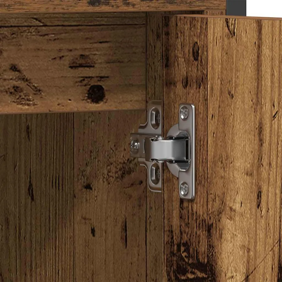 Ensemble de mobilier de salle de bain avec porte 3 pcs Marron - 11
