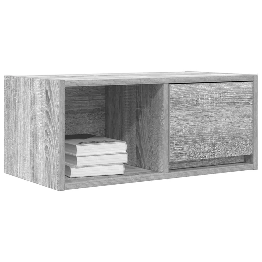 Meuble TV sonoma gris 60x31x25,5 cm bois d'ingénierie - 4