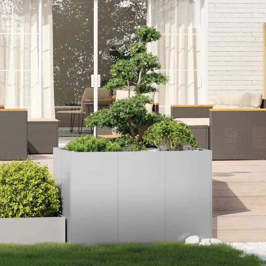 Jardinière 120x80x80 cm acier galvanisé - 3