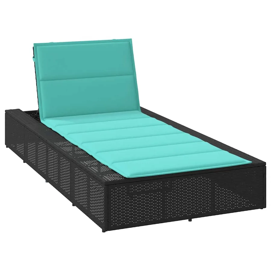 Transat avec coussin flottant gris résine tressée - 105