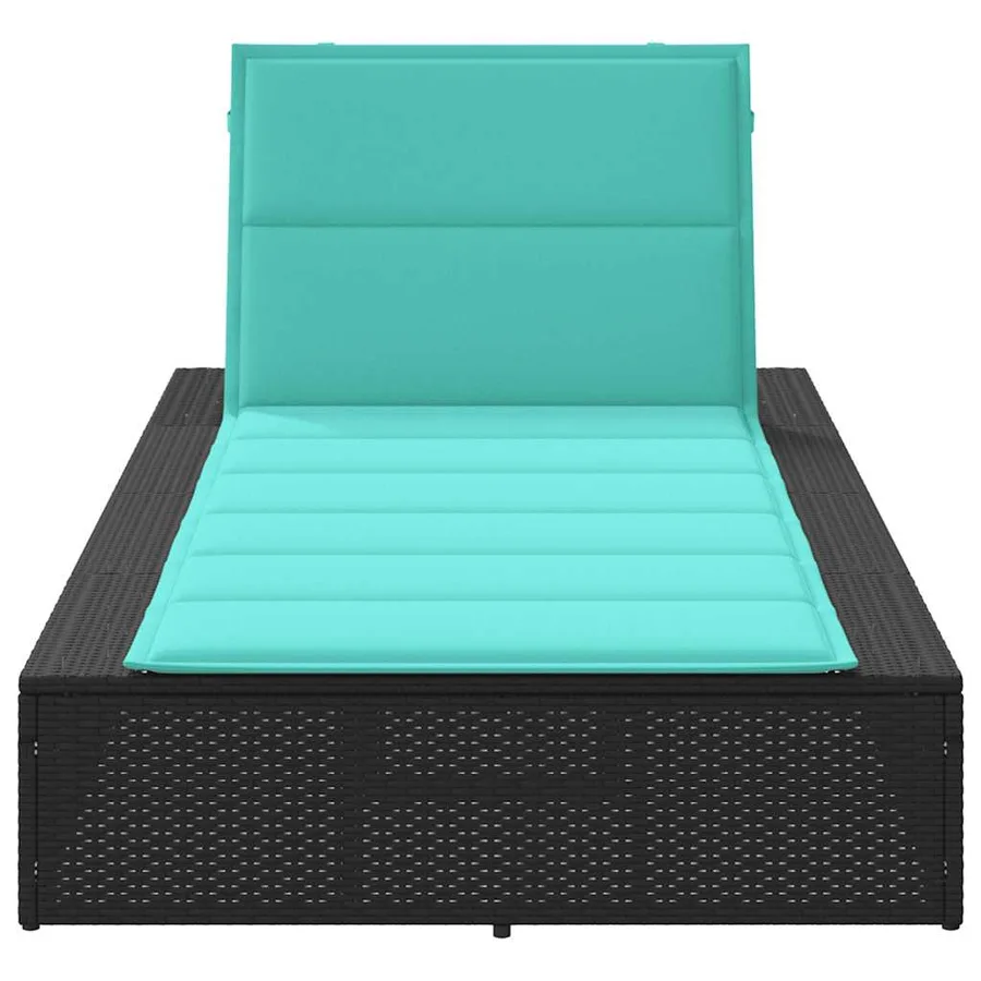 Transat avec coussin flottant gris résine tressée - 108