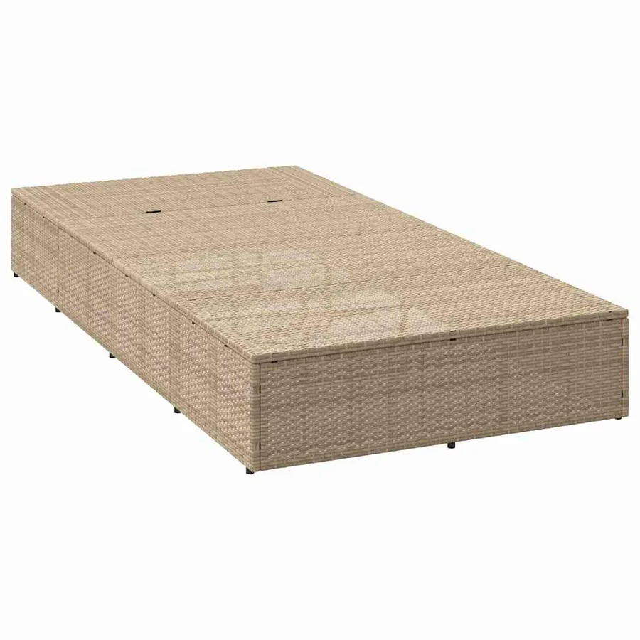 Transat avec coussin flottant gris résine tressée - 19