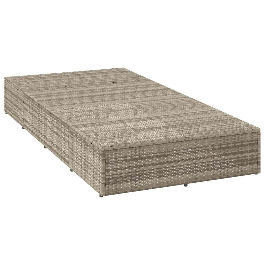 Transat avec coussin flottant gris résine tressée - 32