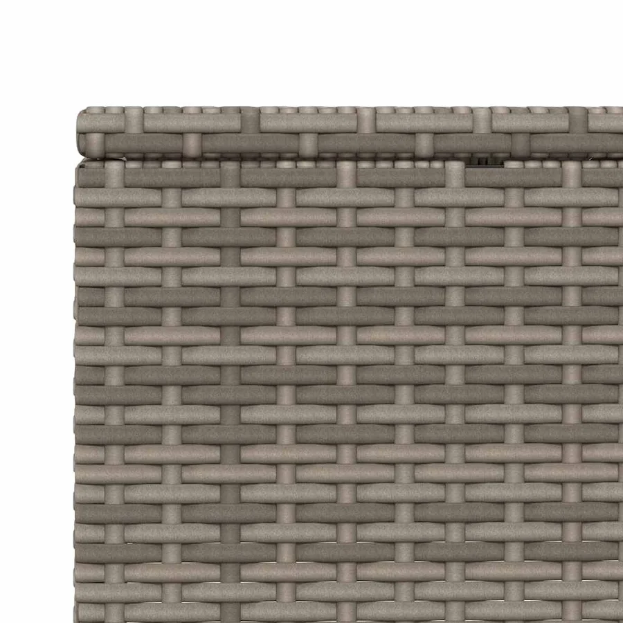 Transat avec coussin flottant gris résine tressée - 50