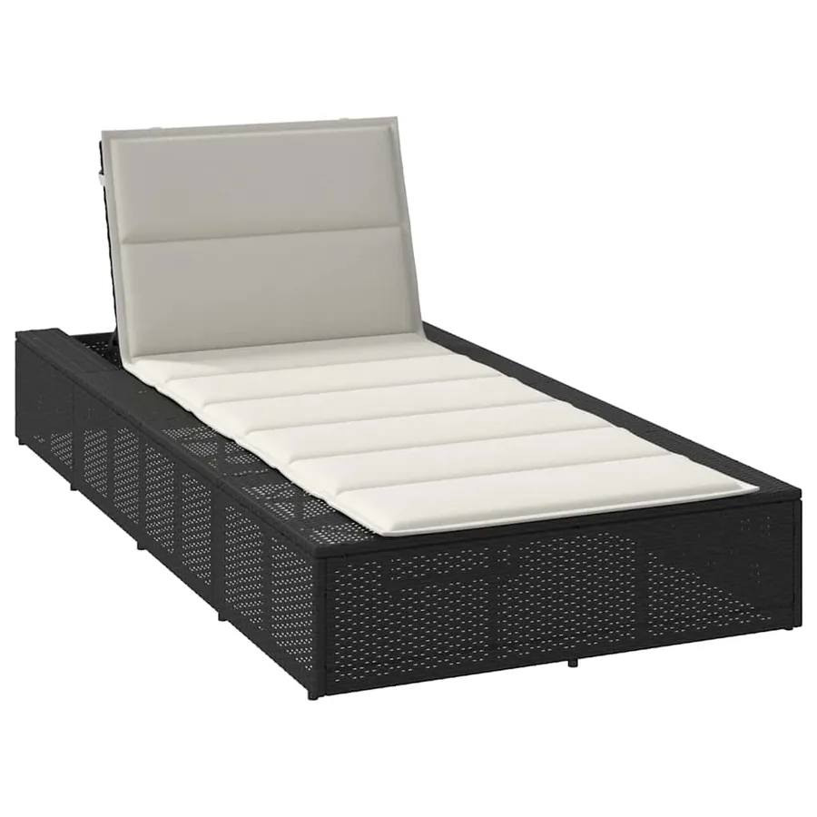 Transat avec coussin flottant gris résine tressée - 53