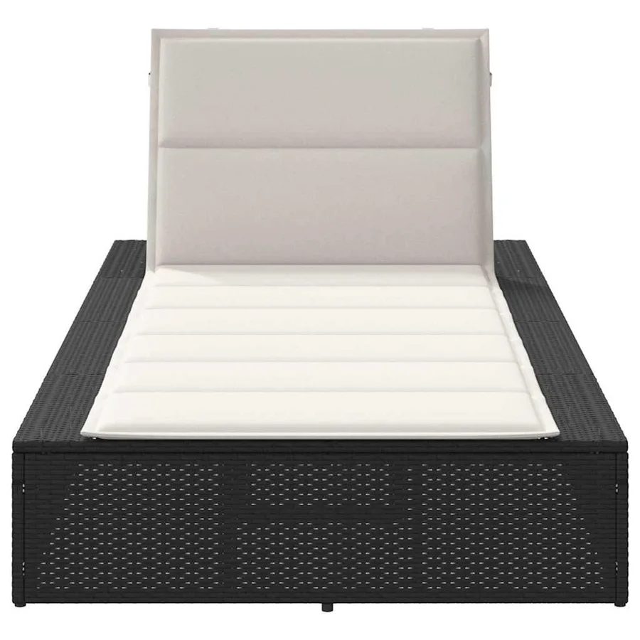Transat avec coussin flottant gris résine tressée - 56
