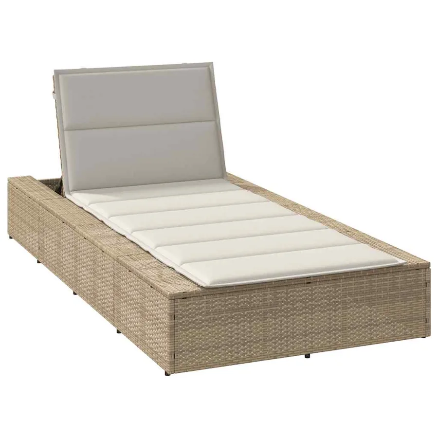 Transat avec coussin flottant gris résine tressée - 92