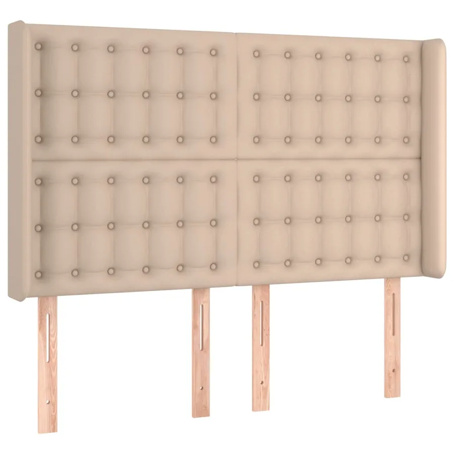 Tête de lit avec oreilles Cappuccino 147x16x118/128 cm - 2