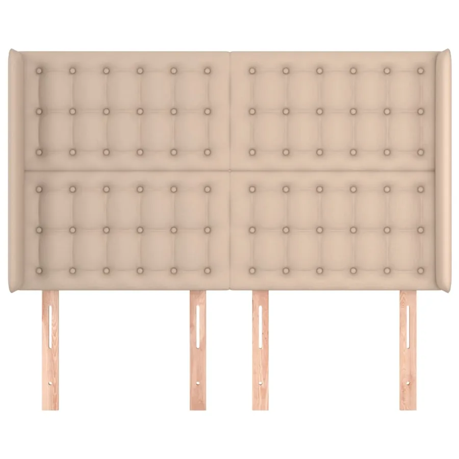 Tête de lit avec oreilles Cappuccino 147x16x118/128 cm - 3