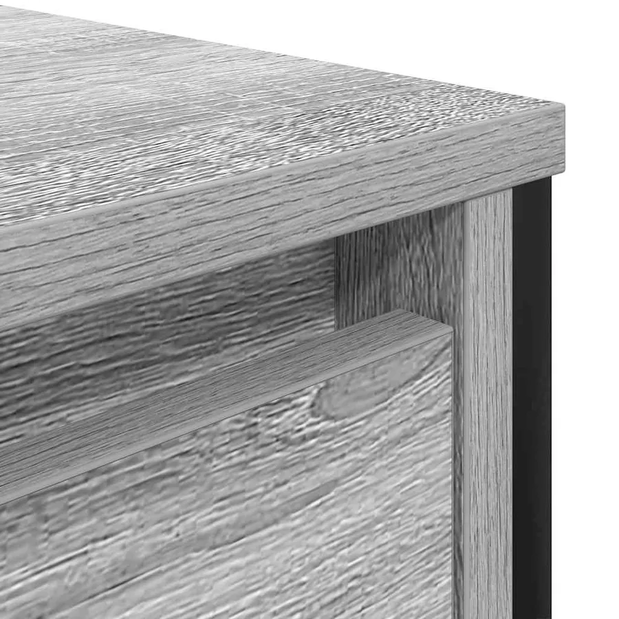 Meuble sous-vasque avec tiroirs sonoma gris 90x34,5x60cm - 12