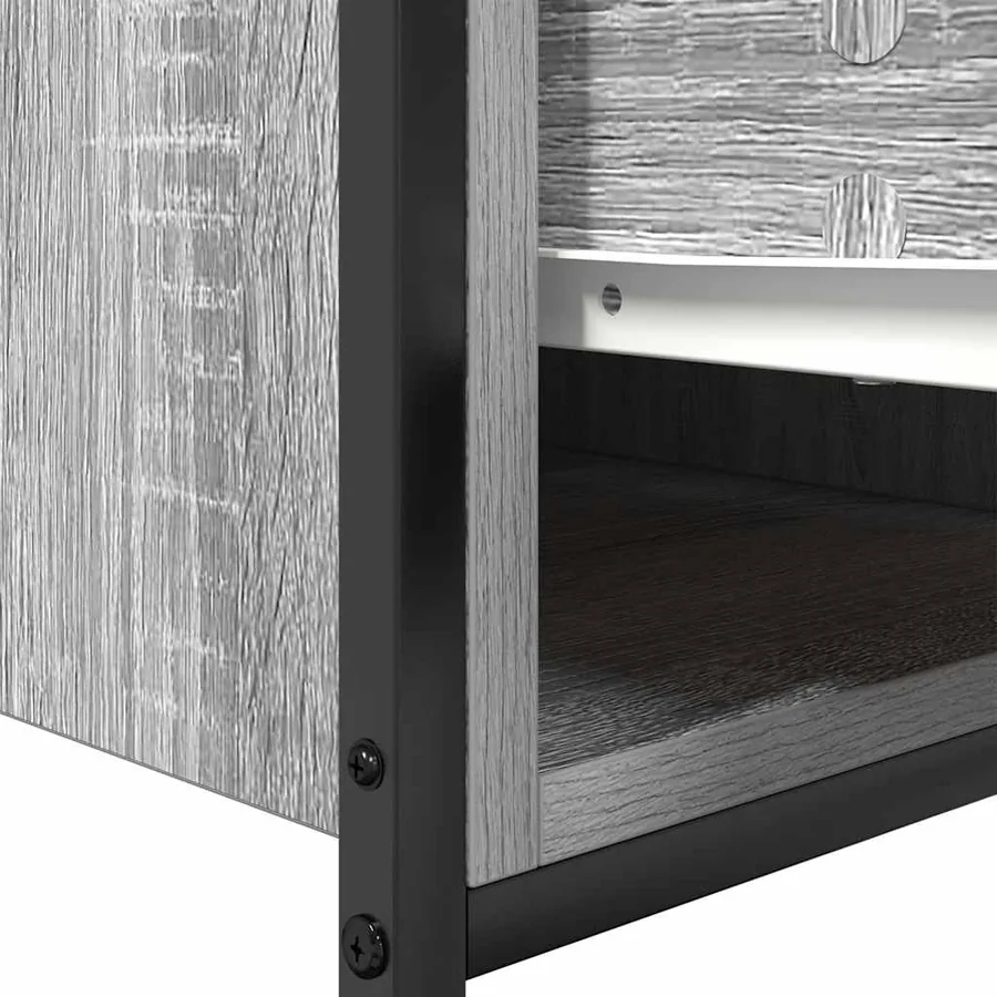 Meuble sous-vasque avec tiroirs sonoma gris 90x34,5x60cm - 13