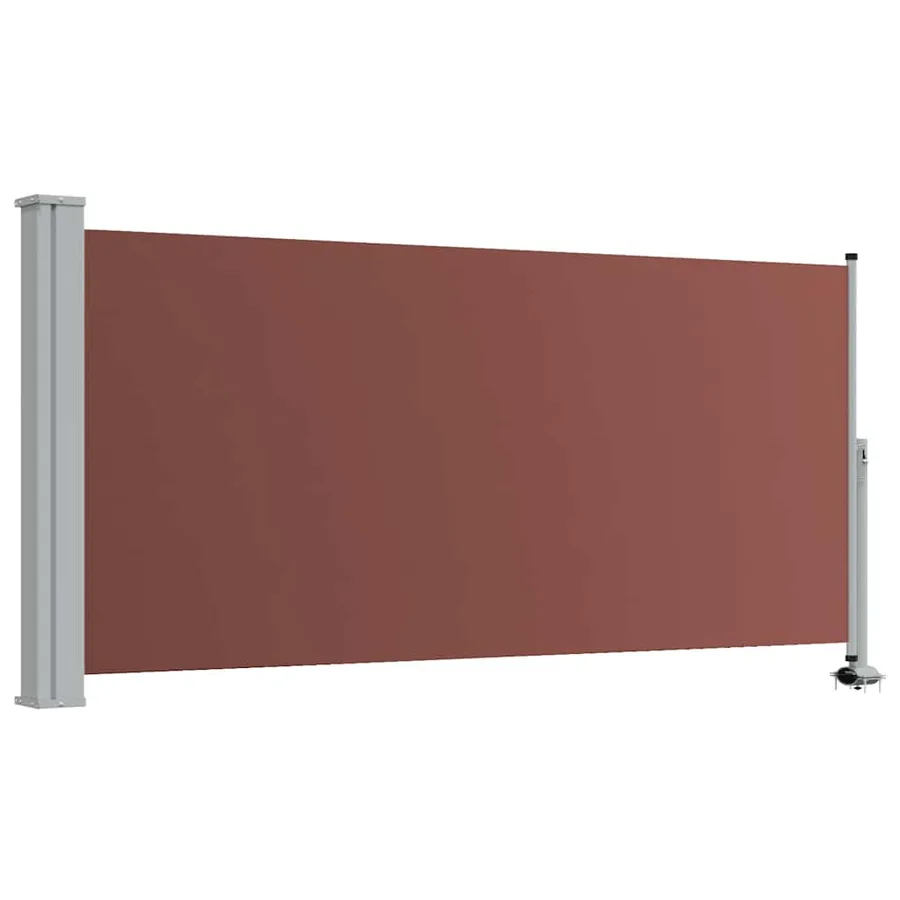 Auvent latéral rétractable de patio 120x300 cm Marron - 2