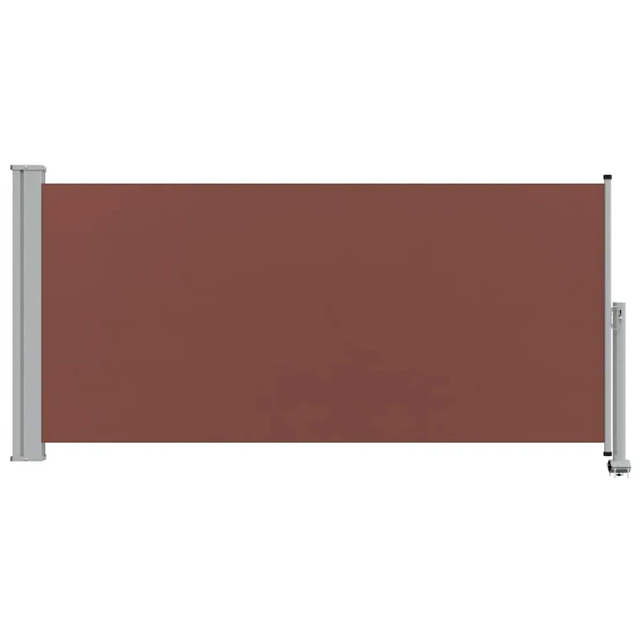 Auvent latéral rétractable de patio 120x300 cm Marron - 4