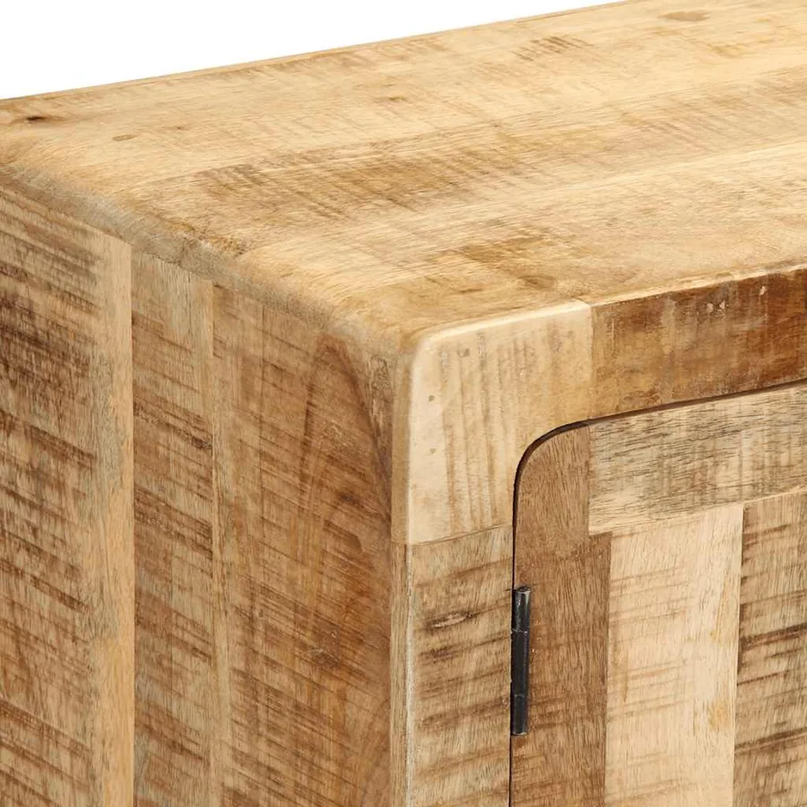 Meuble TV 105x46x32 cm bois massif de manguier brut - 6