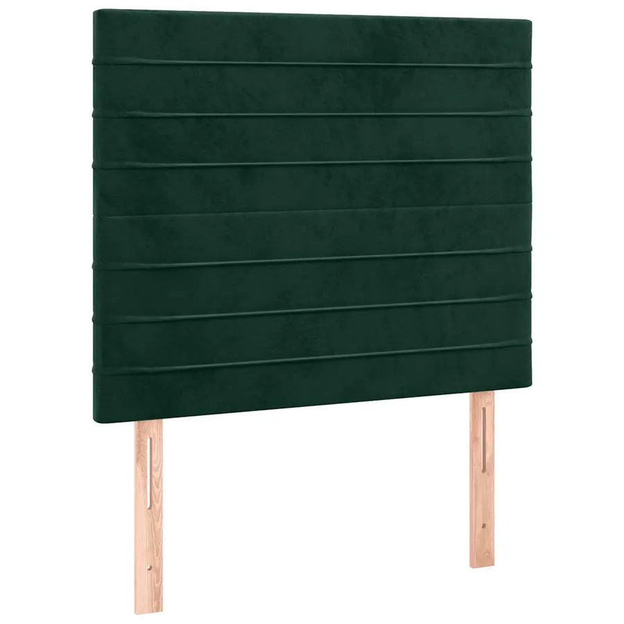 Tête de lit Vert foncé 90x5x118/128 cm Velours - 2