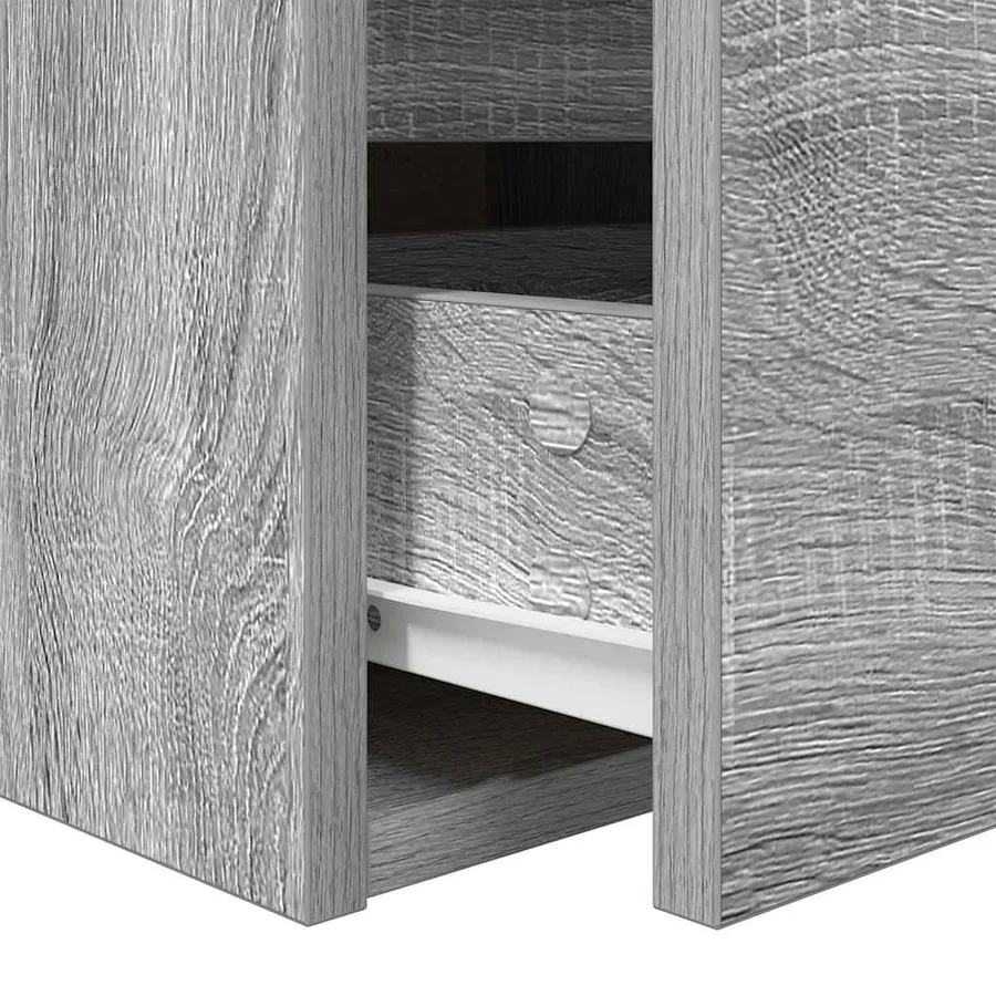Tables de chevet murales 2 pcs sonoma gris 38x34x40 cm - 11