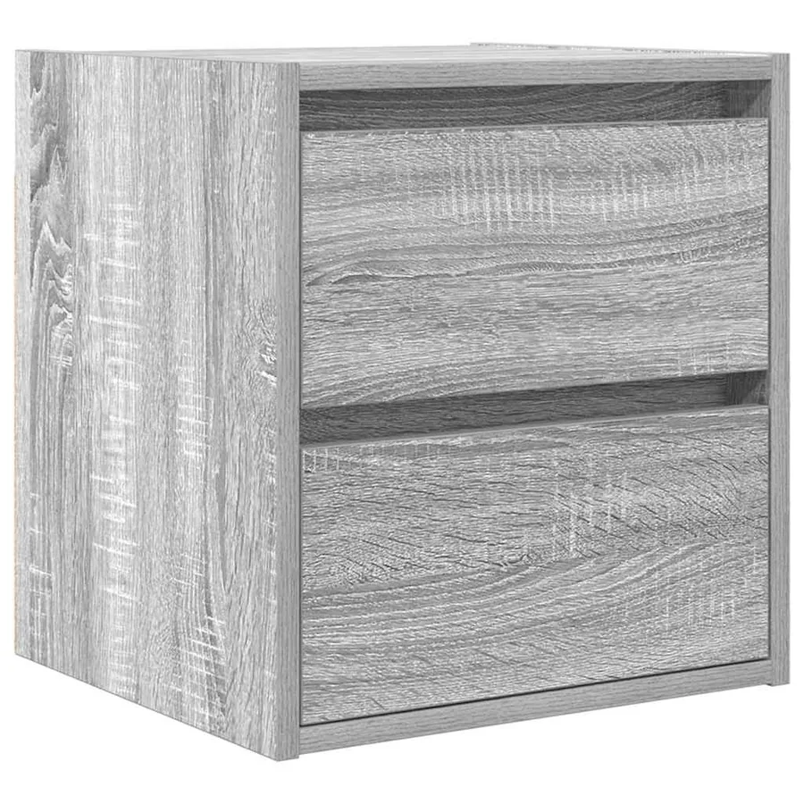 Tables de chevet murales 2 pcs sonoma gris 38x34x40 cm - 5