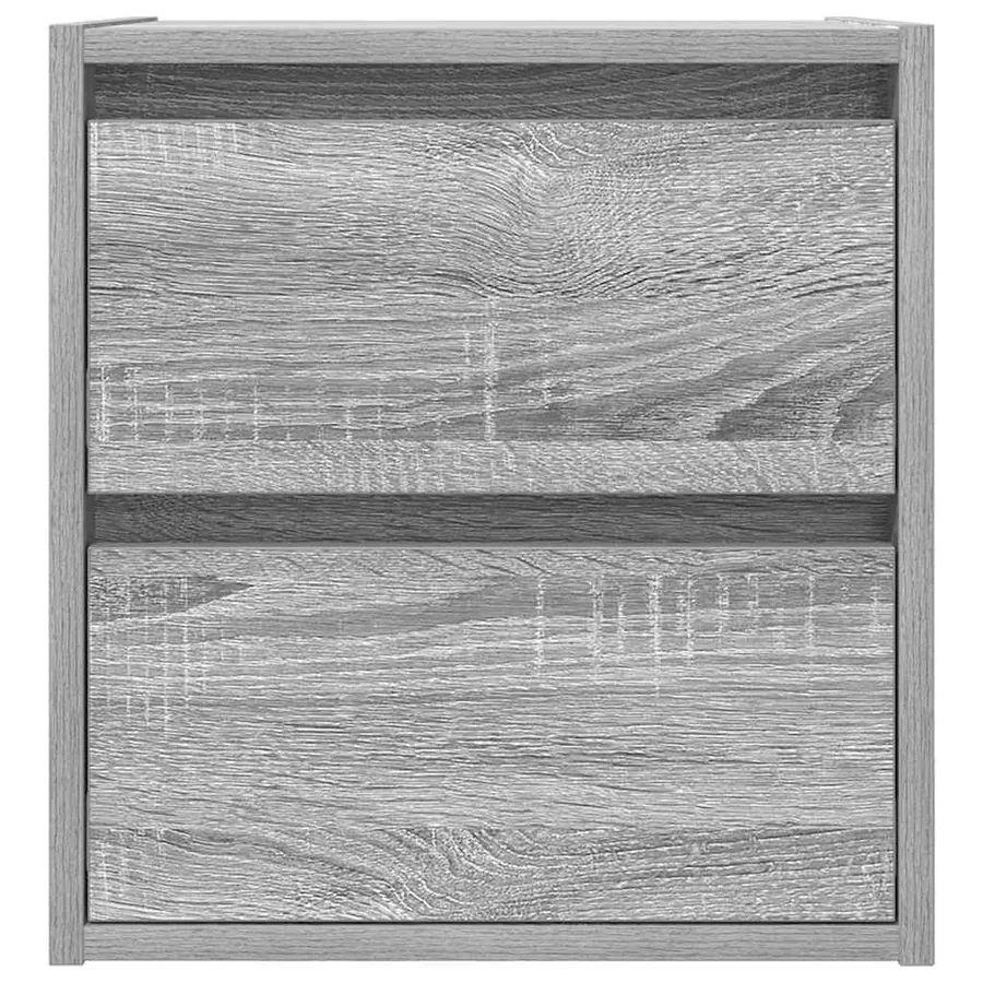 Tables de chevet murales 2 pcs sonoma gris 38x34x40 cm - 7