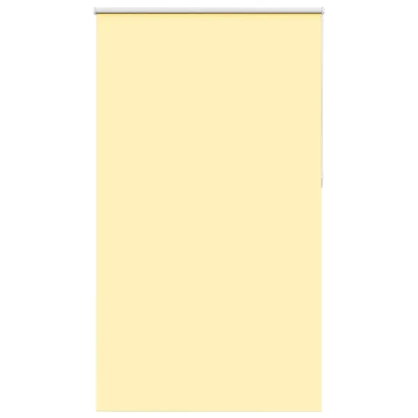 Store enrouleur occultant jaune largeur du tissu 131,6 cm