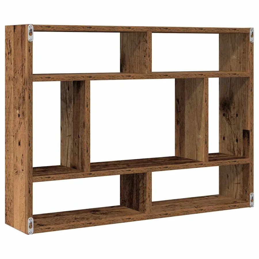 Étagère murale en bois ancien 75 x 16 x 55 cm bois d'ingénierie - 7