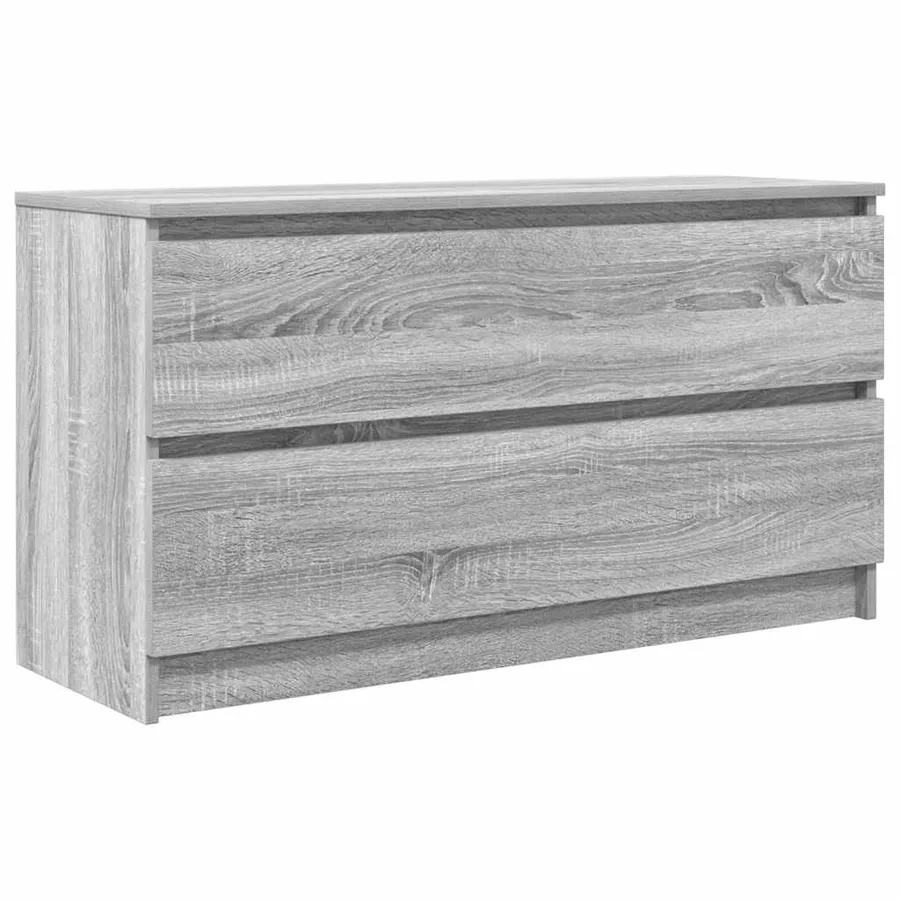 Meuble TV sonoma gris 100x35x54 cm bois d'ingénierie - 2