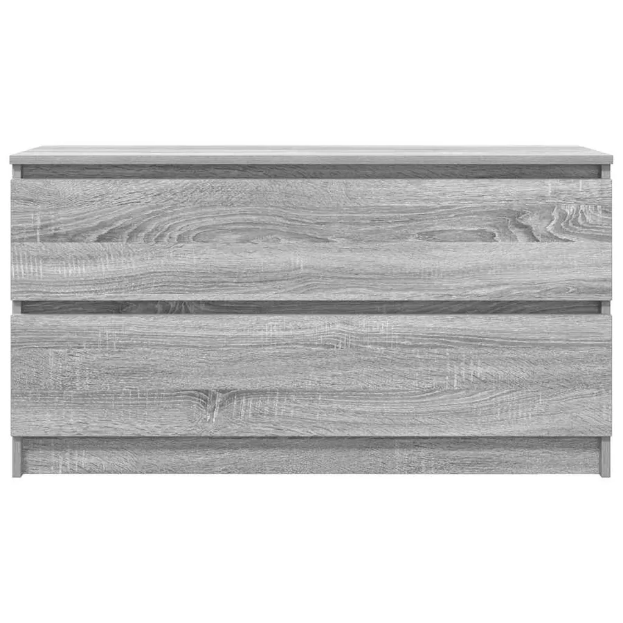Meuble TV sonoma gris 100x35x54 cm bois d'ingénierie - 6
