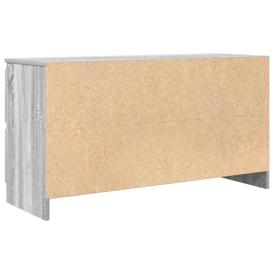 Meuble TV sonoma gris 100x35x54 cm bois d'ingénierie - 8