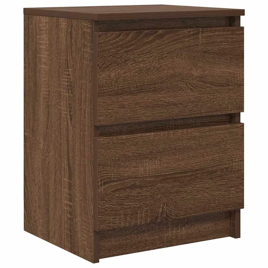 Meuble TV chêne marron 40x35x54 cm bois d'ingénierie - 2