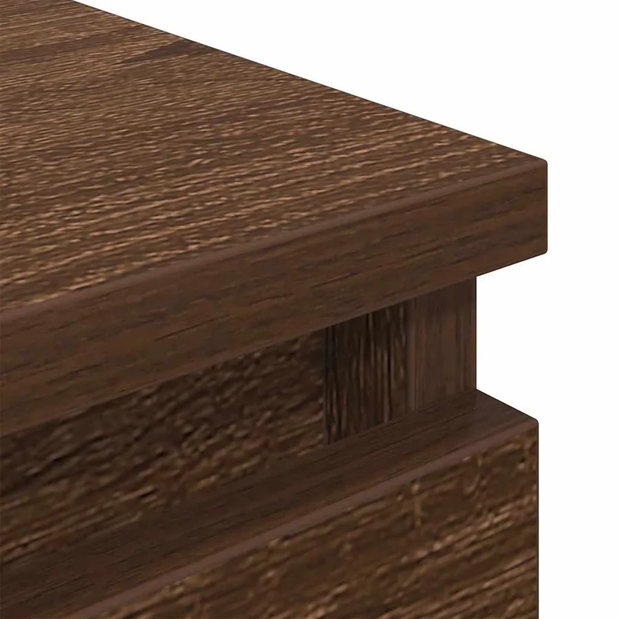Meuble TV chêne marron 40x35x54 cm bois d'ingénierie - 9