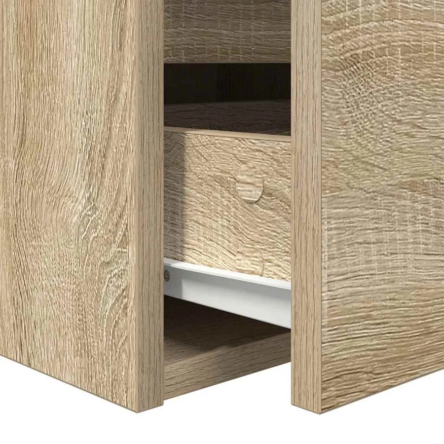 Table de chevet murale chêne sonoma 38x34x40 cm - 10