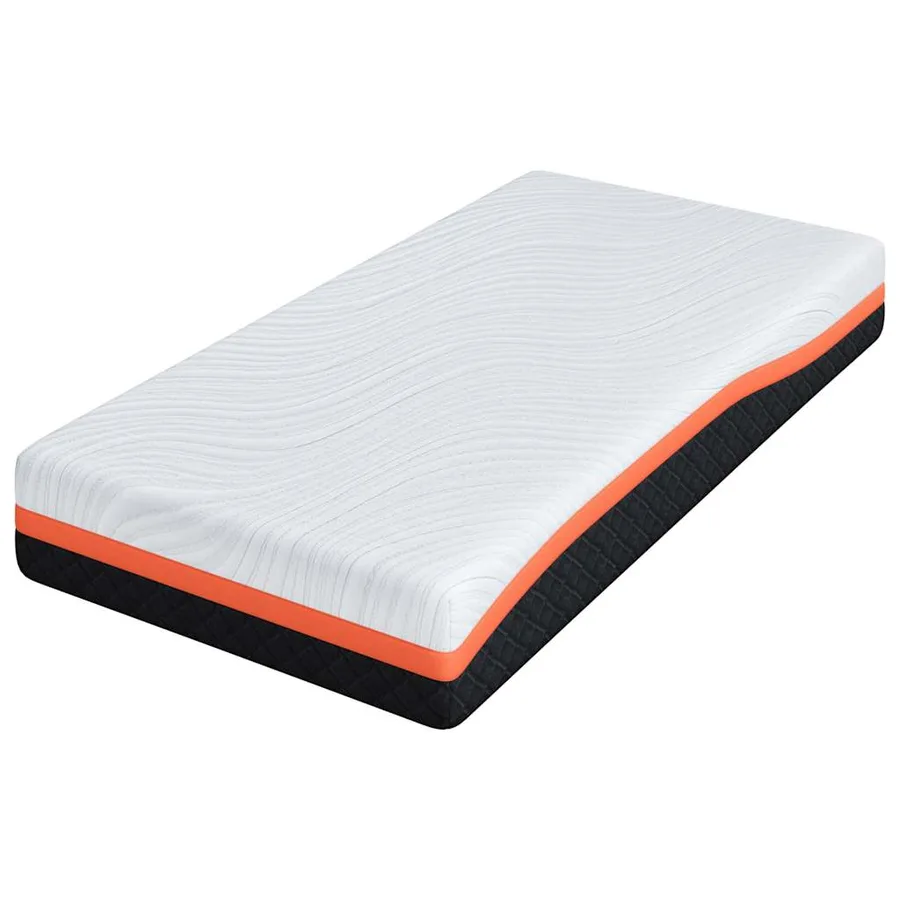 Matelas Blanc et Noir 80 x 160 cm Tissu jacquard - 4