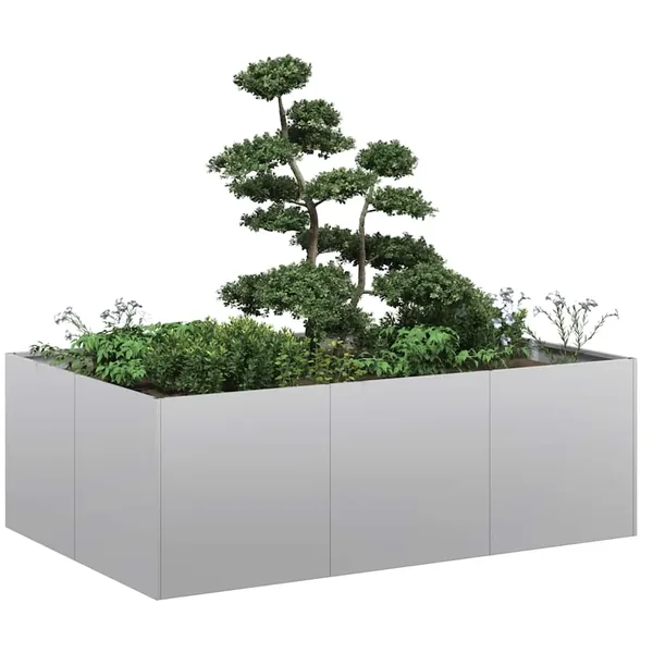 Jardinière 120x80x40 cm acier galvanisé