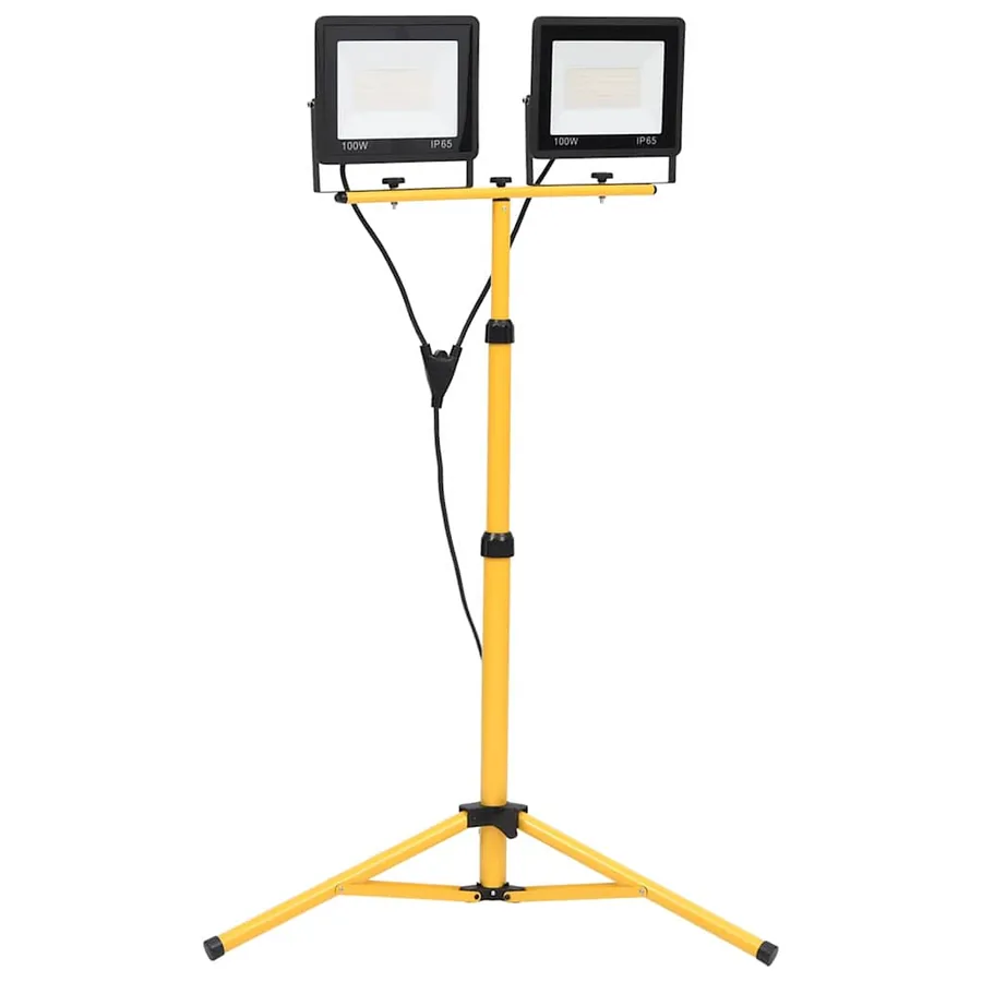 Projecteur à LED avec trépied 2x100 W Blanc chaud