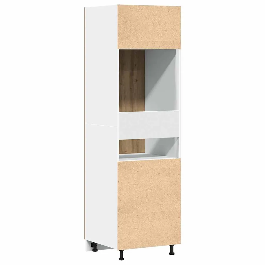 Armoire réfrigérée "Lyon" Chêne artisanal 60 x 57 x 207 cm Bois d'ingénierie - 8