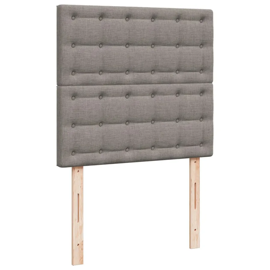 Sommier à lattes de lit avec matelas Taupe 80x200 cm Tissu - 9