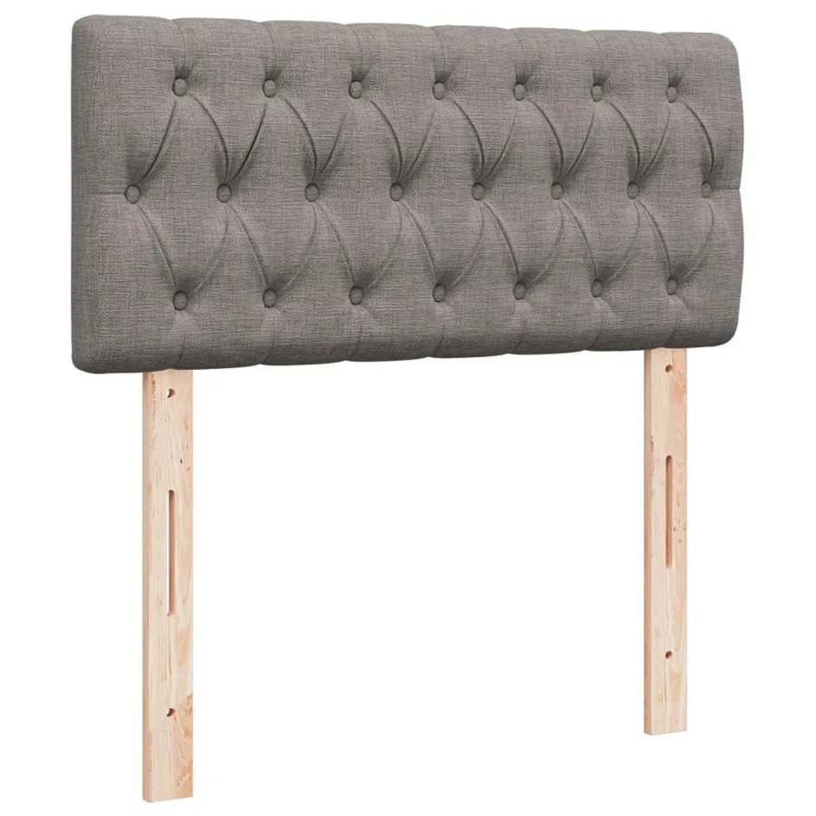 Sommier à lattes de lit avec matelas Taupe 80x200 cm Tissu - 12