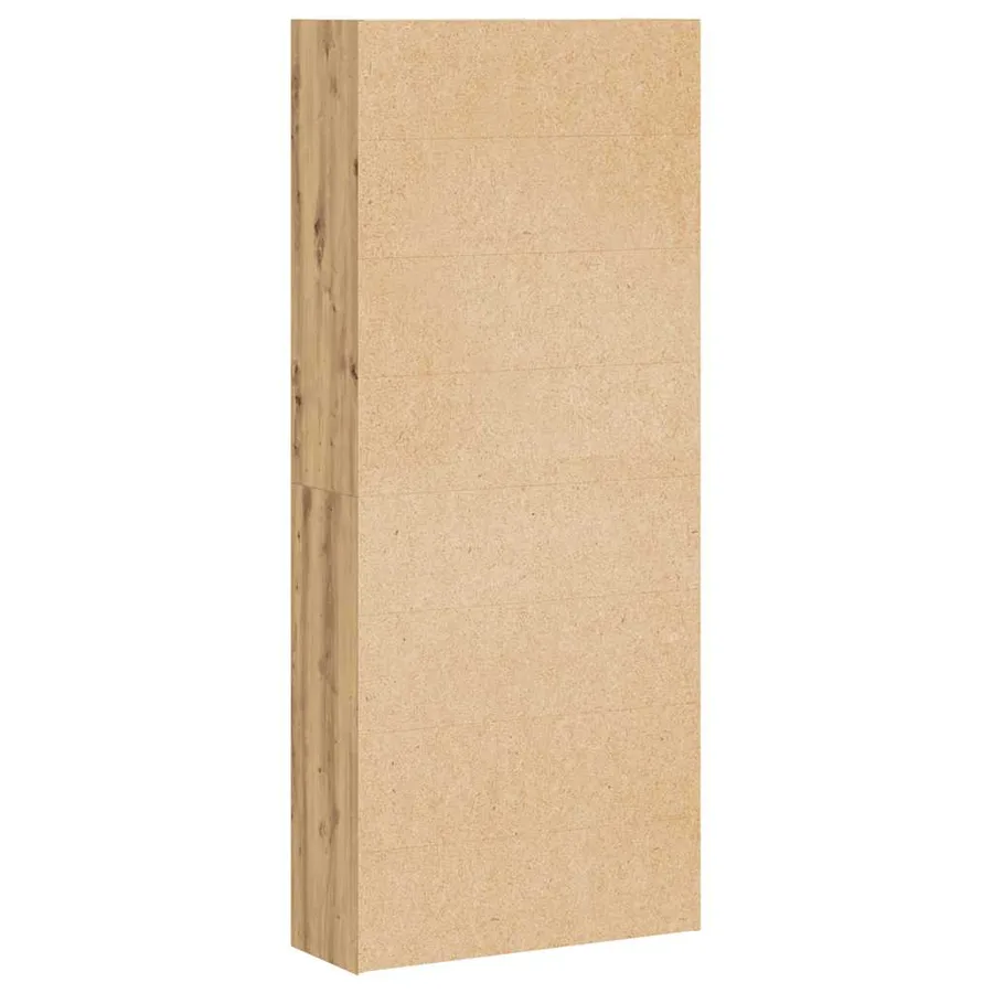 Bibliothèque chêne artisanal 80x30x189 cm bois d'ingénierie - 5