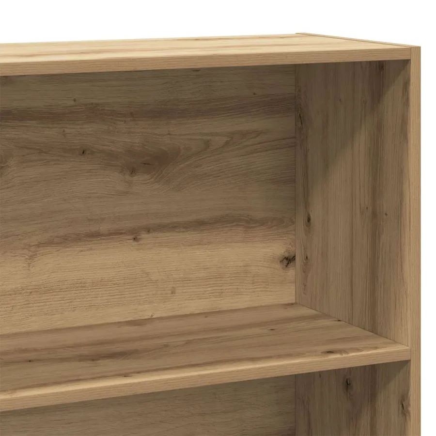 Bibliothèque chêne artisanal 80x30x189 cm bois d'ingénierie - 7