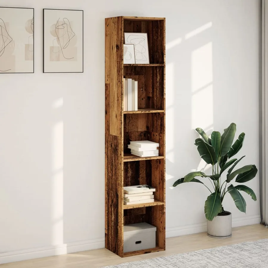 Bibliothèque vieux bois 40x30x189 cm bois d'ingénierie - 3