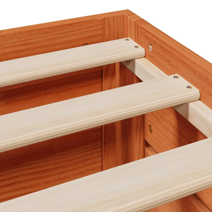 Cadre de lit sans matelas avec tiroirs 90x200cm bois pin massif - 11